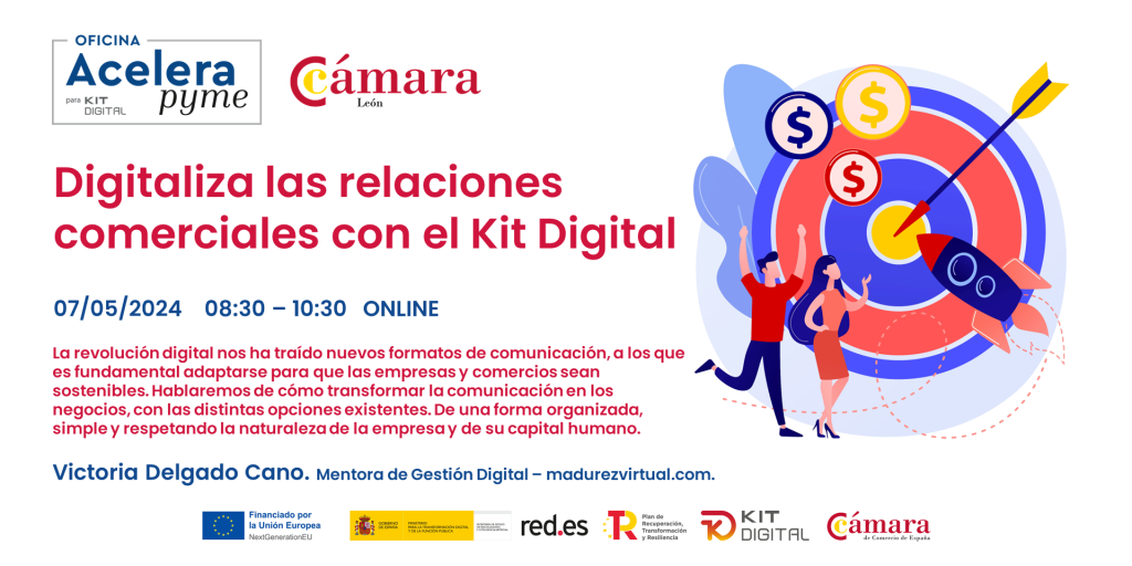 Cartel Digitaliza relaciones comerciales Kit Digital