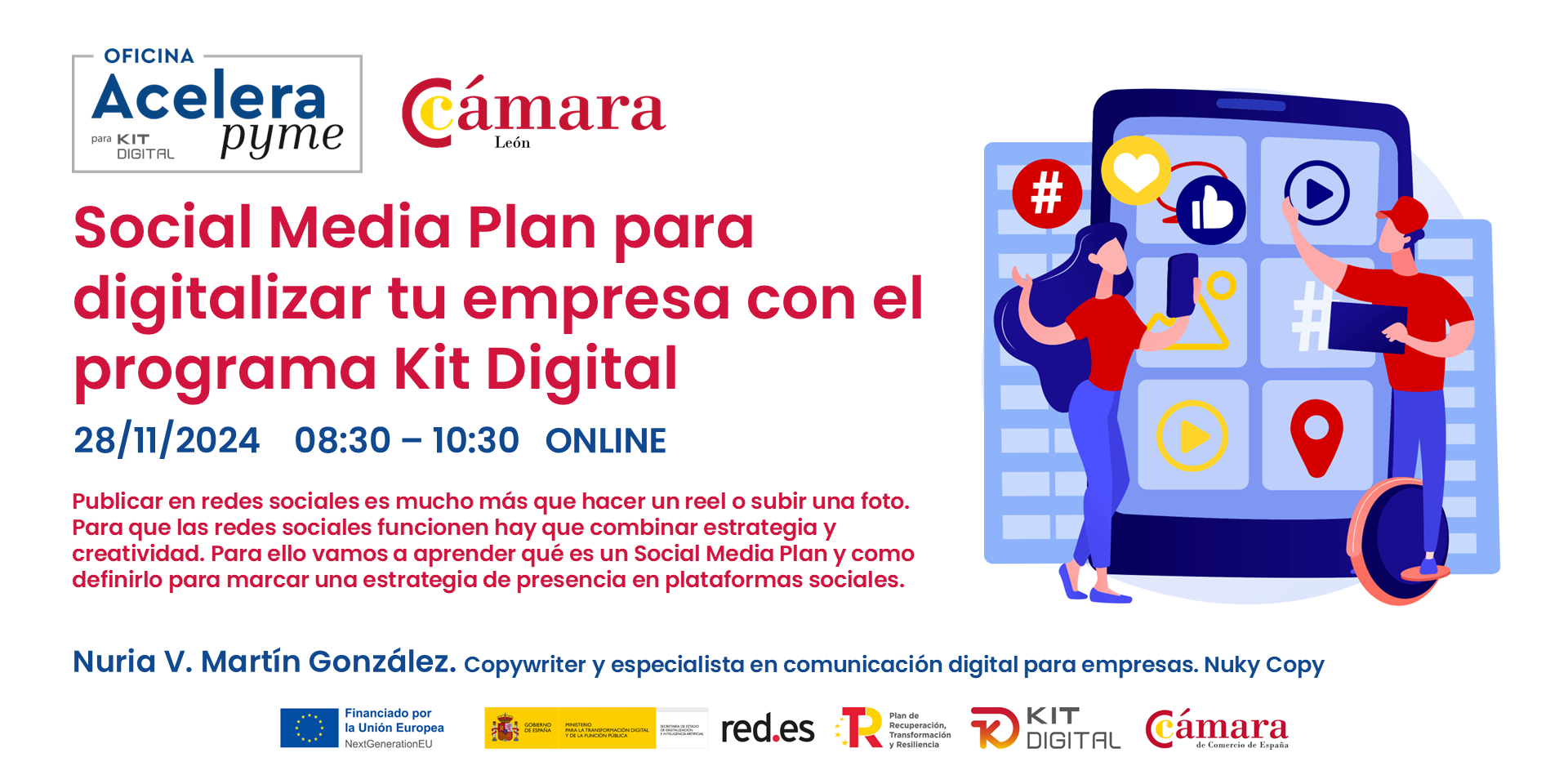 Cartel Social Media Plan digitalización empresa