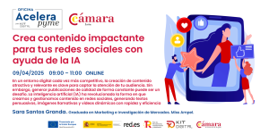 Cartel Crea contenido impactante RRSS IA