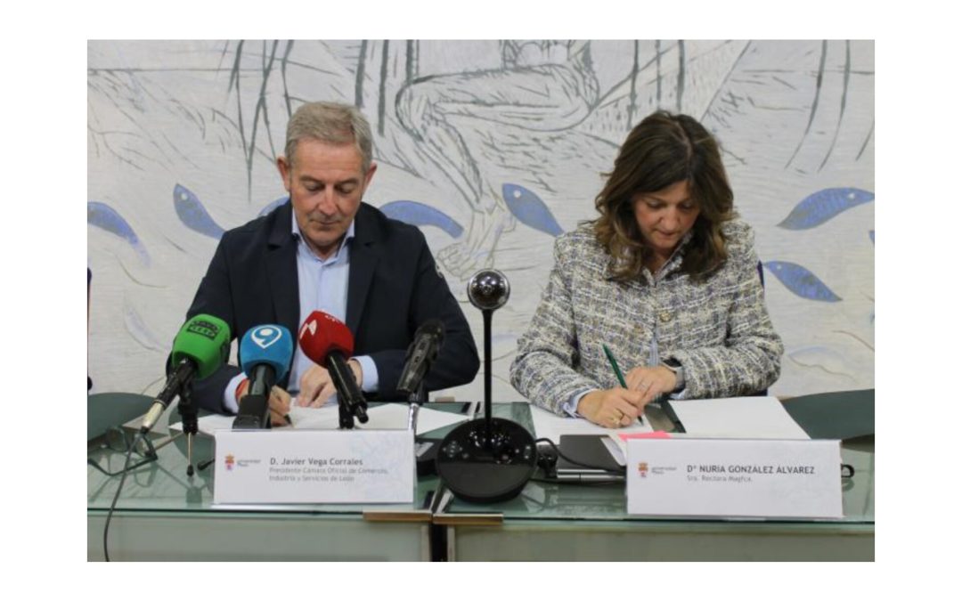 Universidad de León y Cámara de Comercio firman un convenio marco