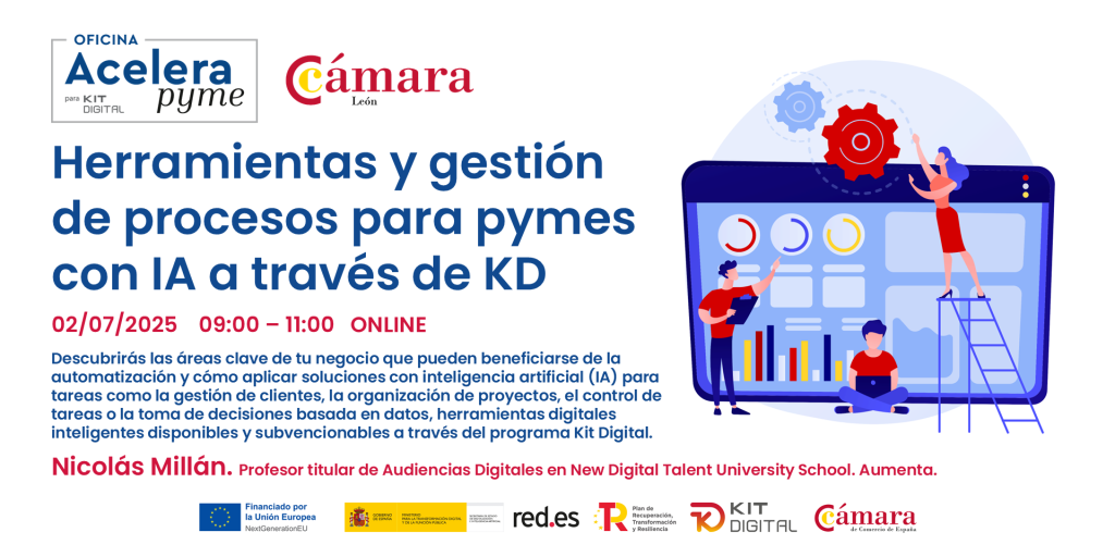 Cartel Herramientas gestion procesos pymes con IA KD