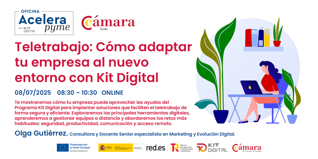 Cartel Teletrabajo adaptar empresa nuevo entorno KD