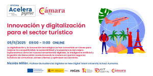 Cartel Innovación y digitalización sector turístico