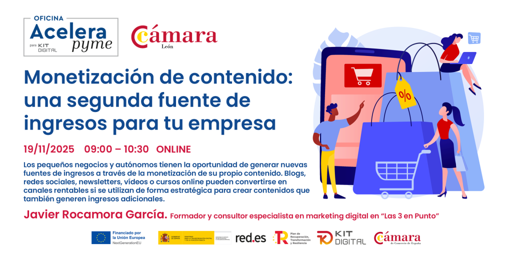 Cartel Monetizacion segunda fuente ingresos negocios