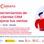 Cartel Herramientas CRM mejorar ventas