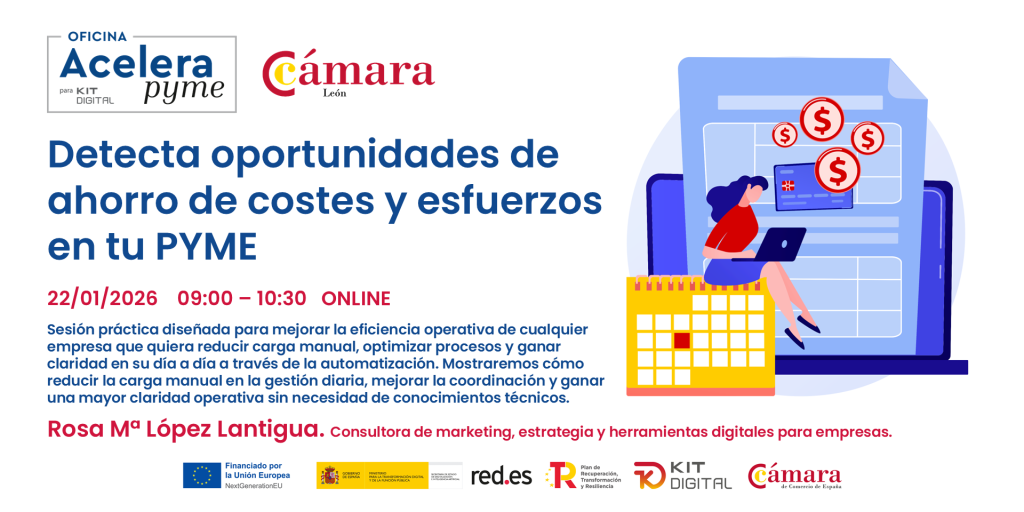 Cartel Oportunidad ahorro costes esfuerzos automatiza