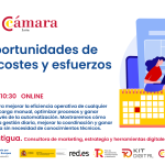 Cartel Oportunidad ahorro costes esfuerzos automatiza